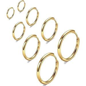 316L Surgical Stainless Steel Huggie Hoop Earrings Hypoallergenic Hoop Cartilage